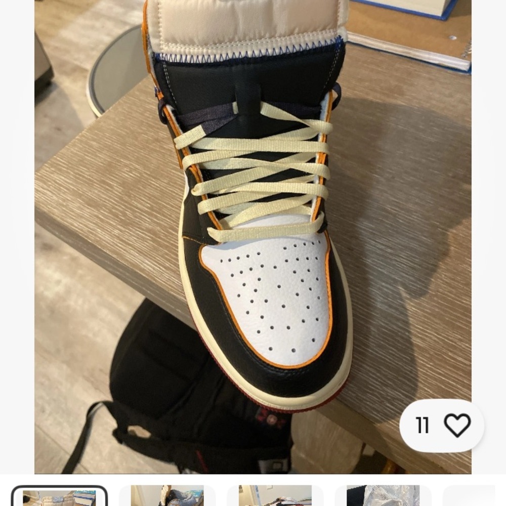 Men's Black and White Sneakers